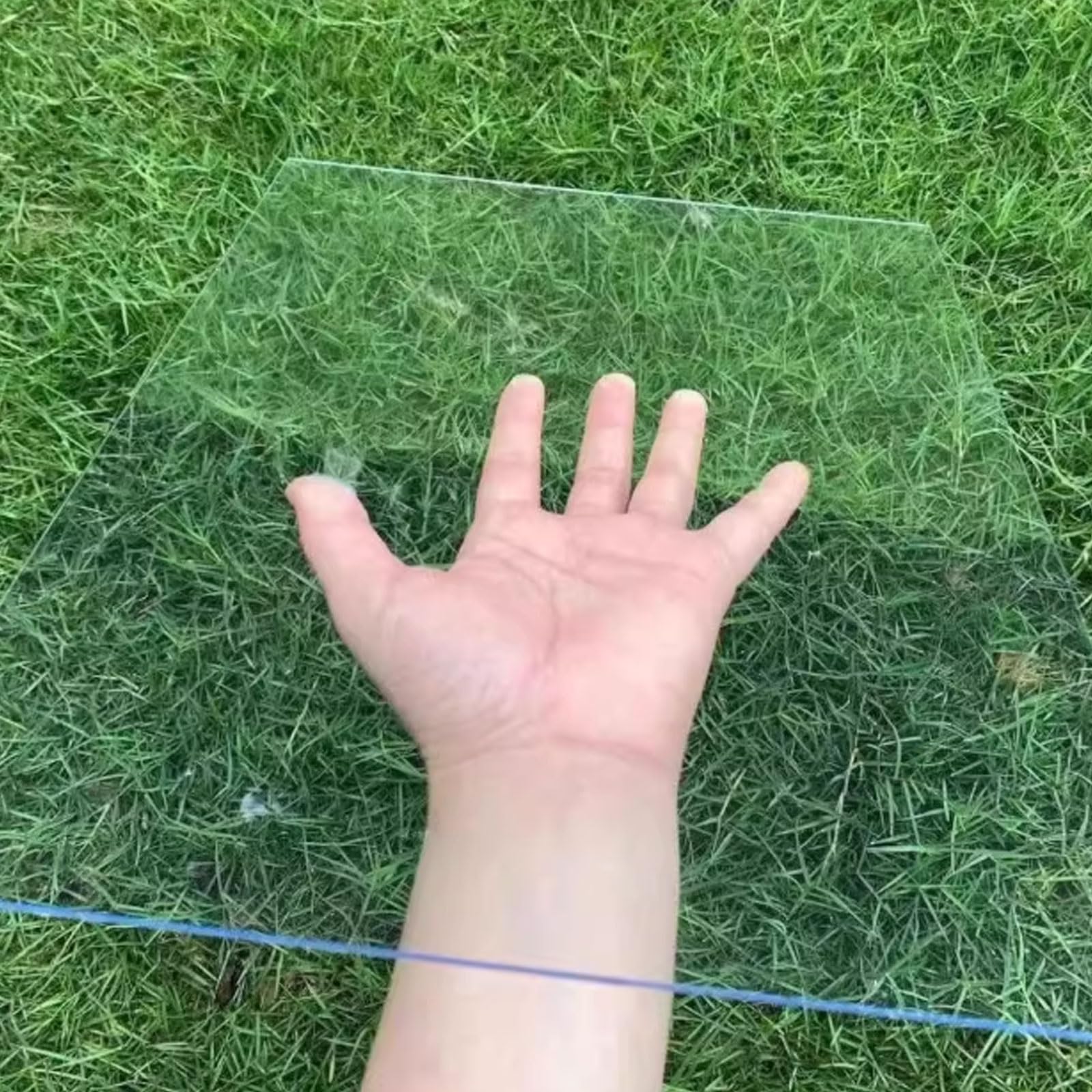 Policarbonato Placas Transparente para Invernadero, 1mm Techo de Metacrilato Plancha, Lámina de Metraquilato Plástico para Jardin Terraza Exterior(60x300cm)