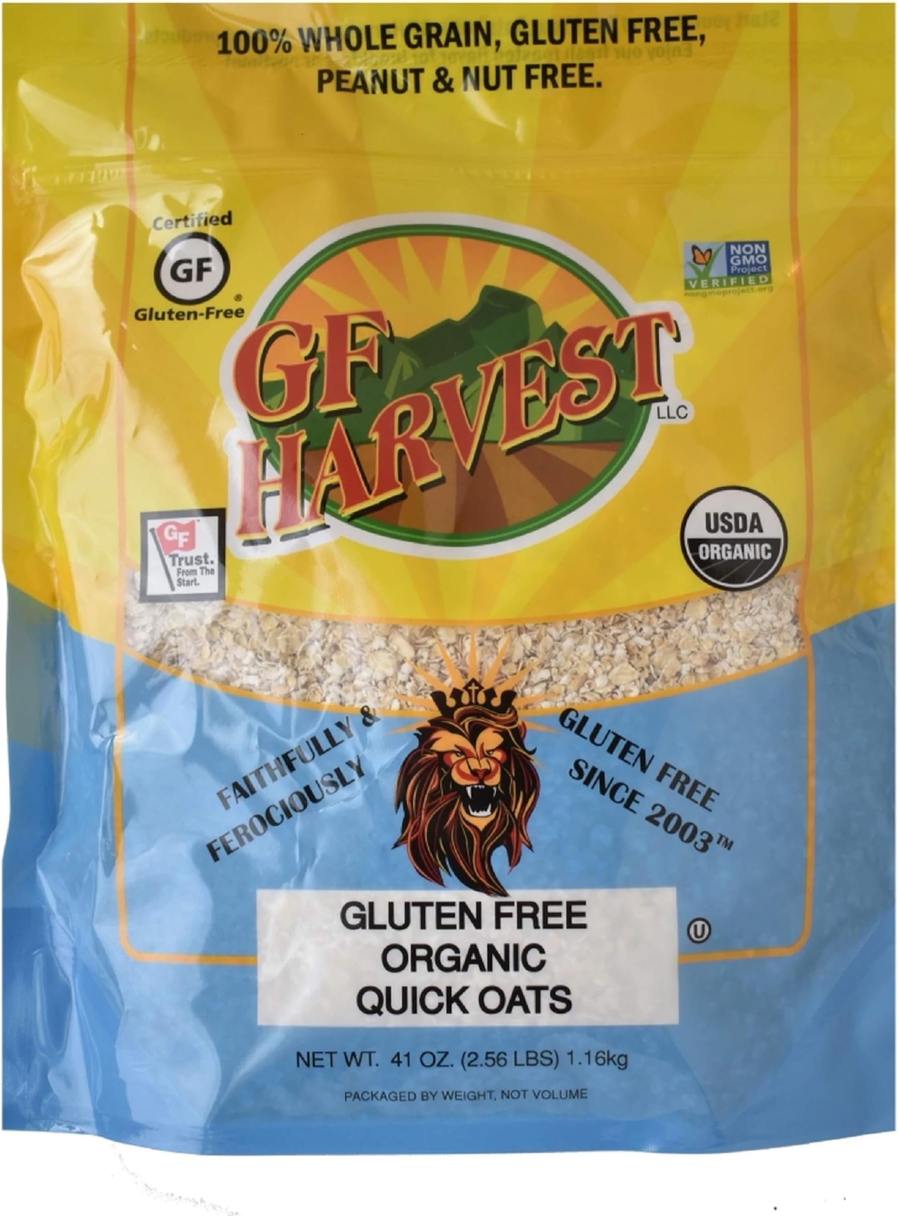 GF Harvest Gluten Free Organic Quick Oats, 20 Oz., 2 Count