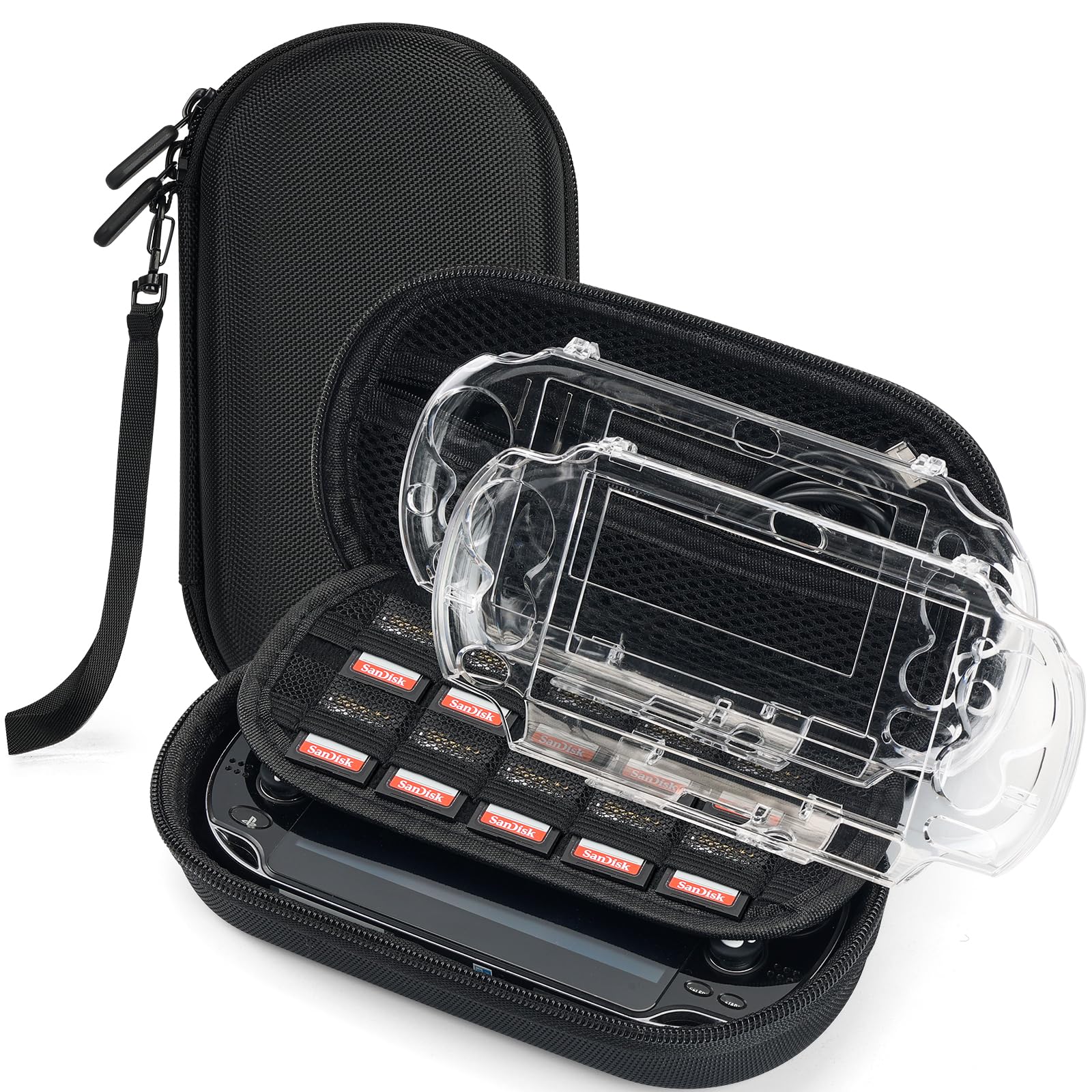 Amazon.com: Jekarsy 3-in-1 Kit for PS Vita Case Bundle, Hard EVA