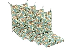 Set of 4 Outdoor Dining Chair Cushions for Extreme Comfort