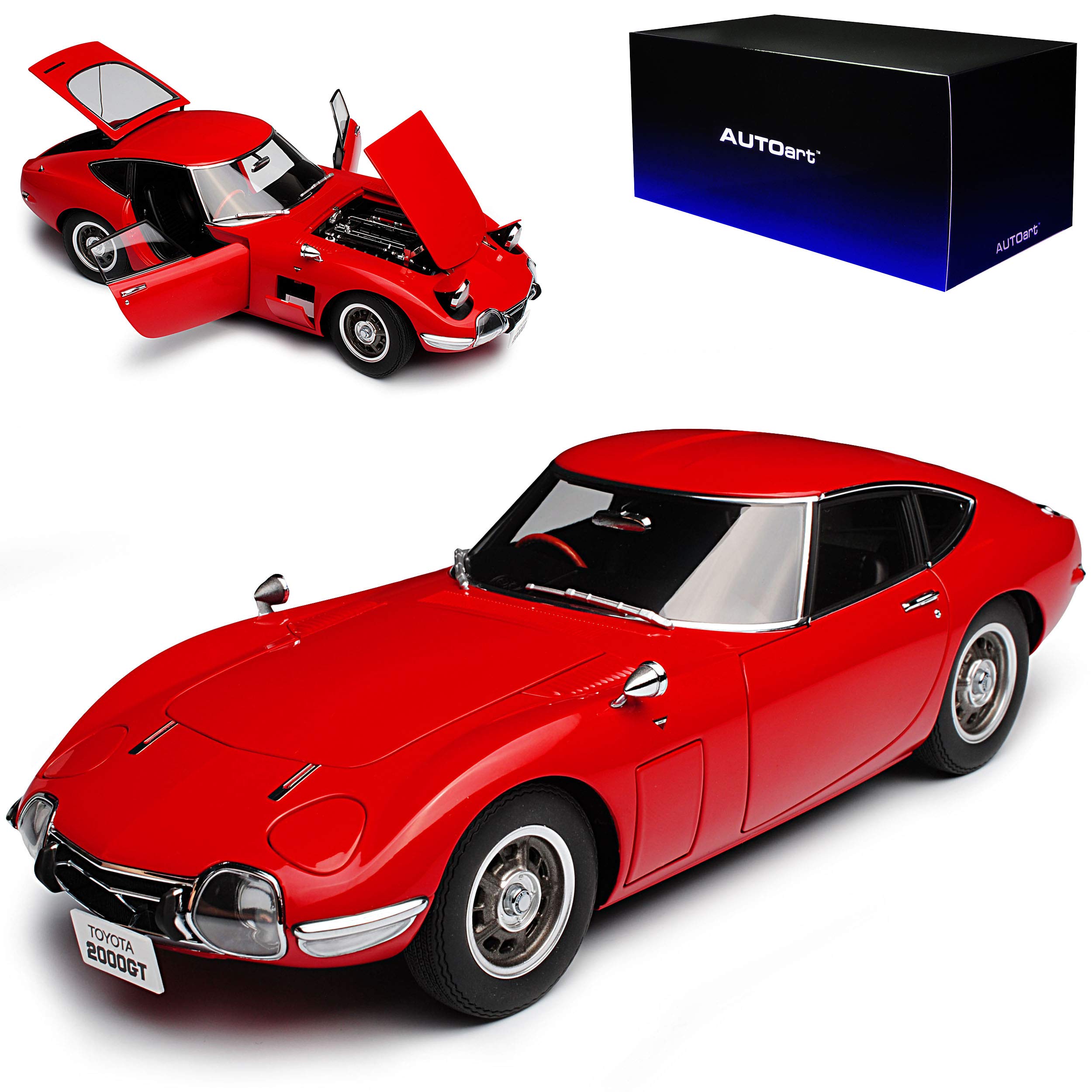 AUTOart T*o*y*o*t*a 2000 GT Coupe Rot 1965 1967-1970 78751 1/18 