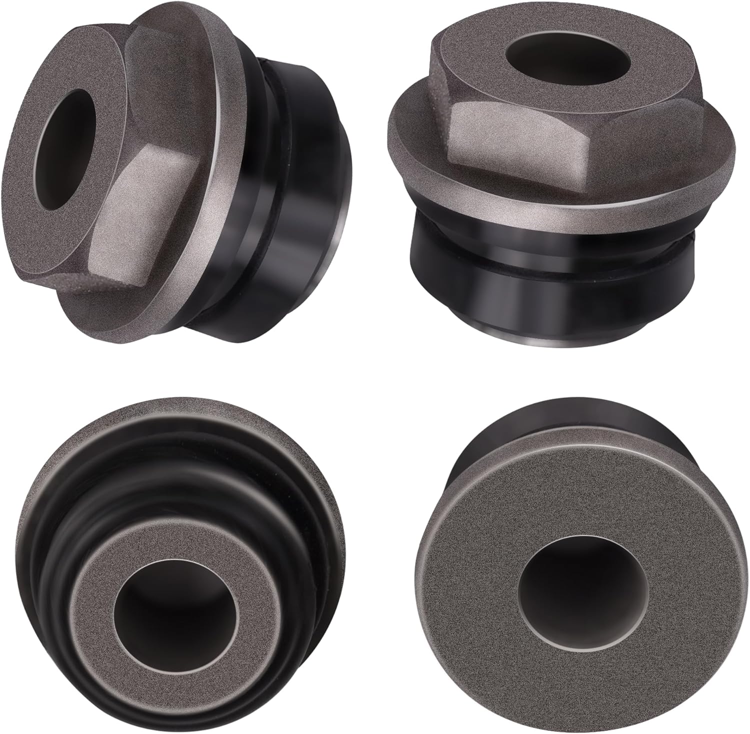 4 Pcs Rack & Pinion Bushings(left & right, upper & lower) Compatible with Ford Explorer 2012 2013 2014 2015