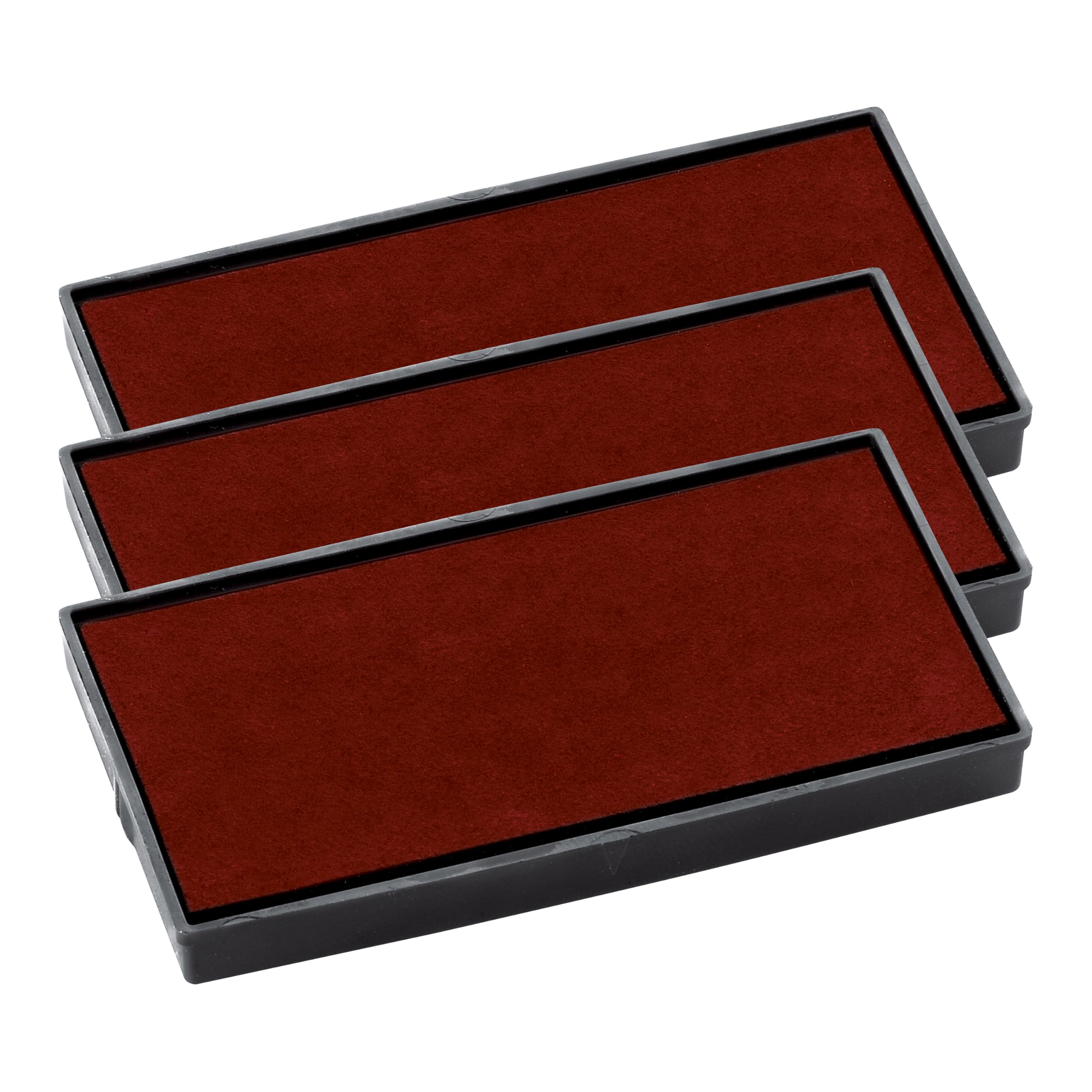 COLOP E/50 Replacement Ink Pads – Pack of 3 E50 Refill Pads Compatible with Printer 50 & Compact 50 Self Inking Stamps (Red)