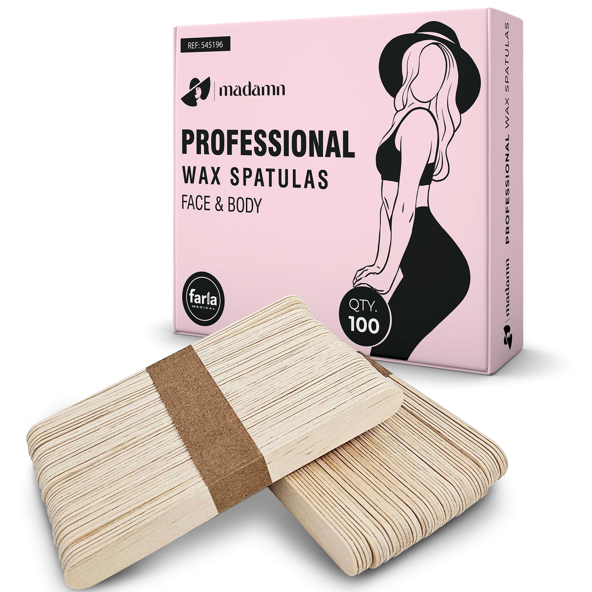 Sponsored Ad – Madamn Professional Wooden Wax Spatulas 100 Pack - Natural Birch Wax Sticks, Multi-Use Wax Applicator Sticks for Hair Removal, Plant Labels, Crafting Tools - Eco-Friendly Disposable Wooden Sticks