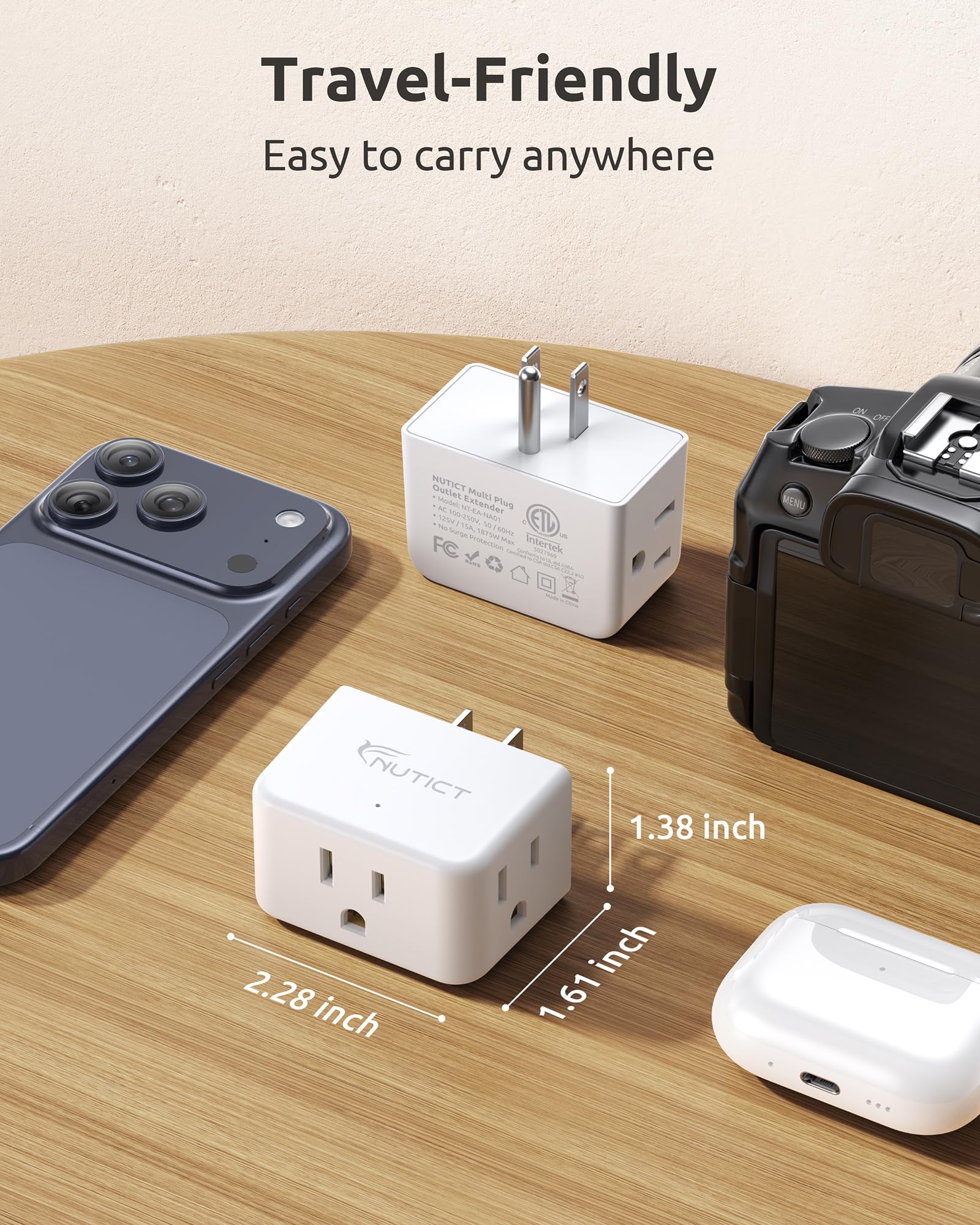 NUTICT Outlet Extender - 2 Pack -7
