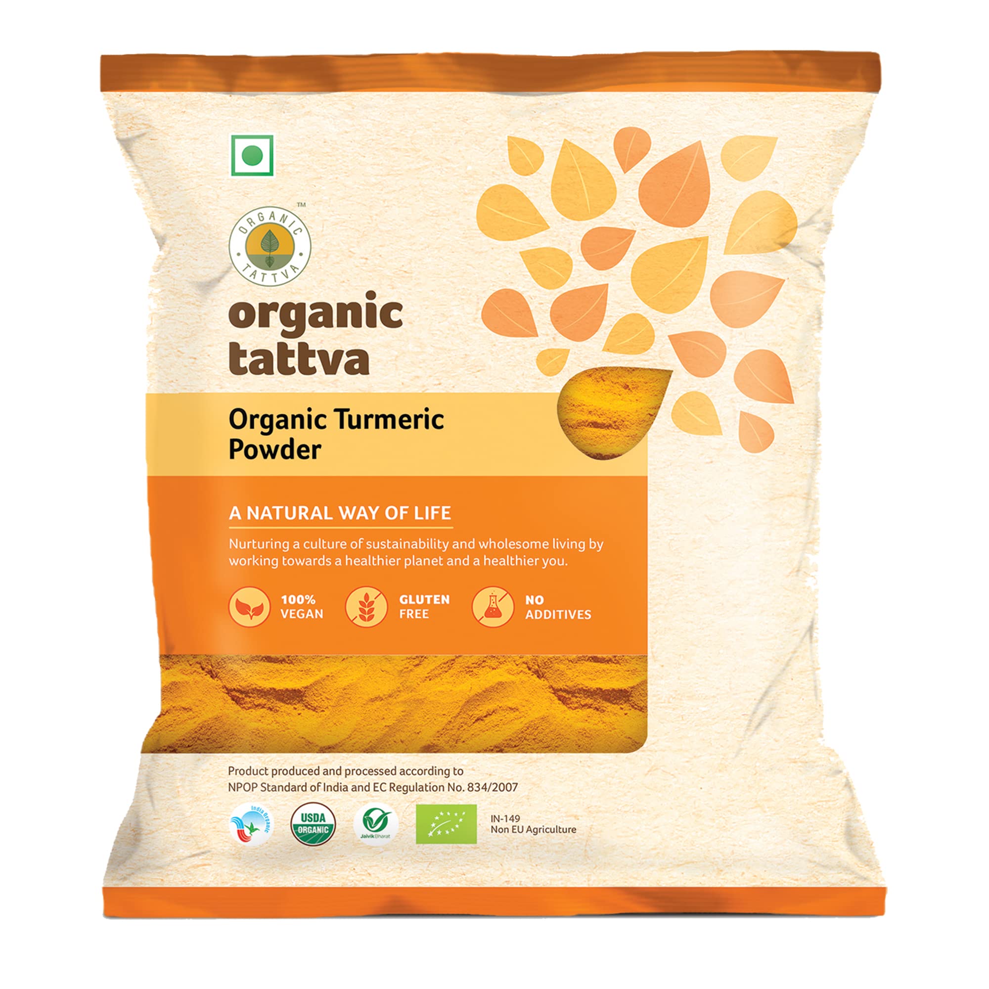Organic Turmeric/Haldi Powder 200 Gm | 100% Vegan And Gluten Free