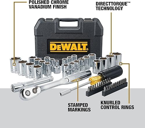 Miniatura 3 de DEWALT Juego de herramientas mecánicas de 49 piezas de accionamiento de 12 pulgada (DWMT45049)