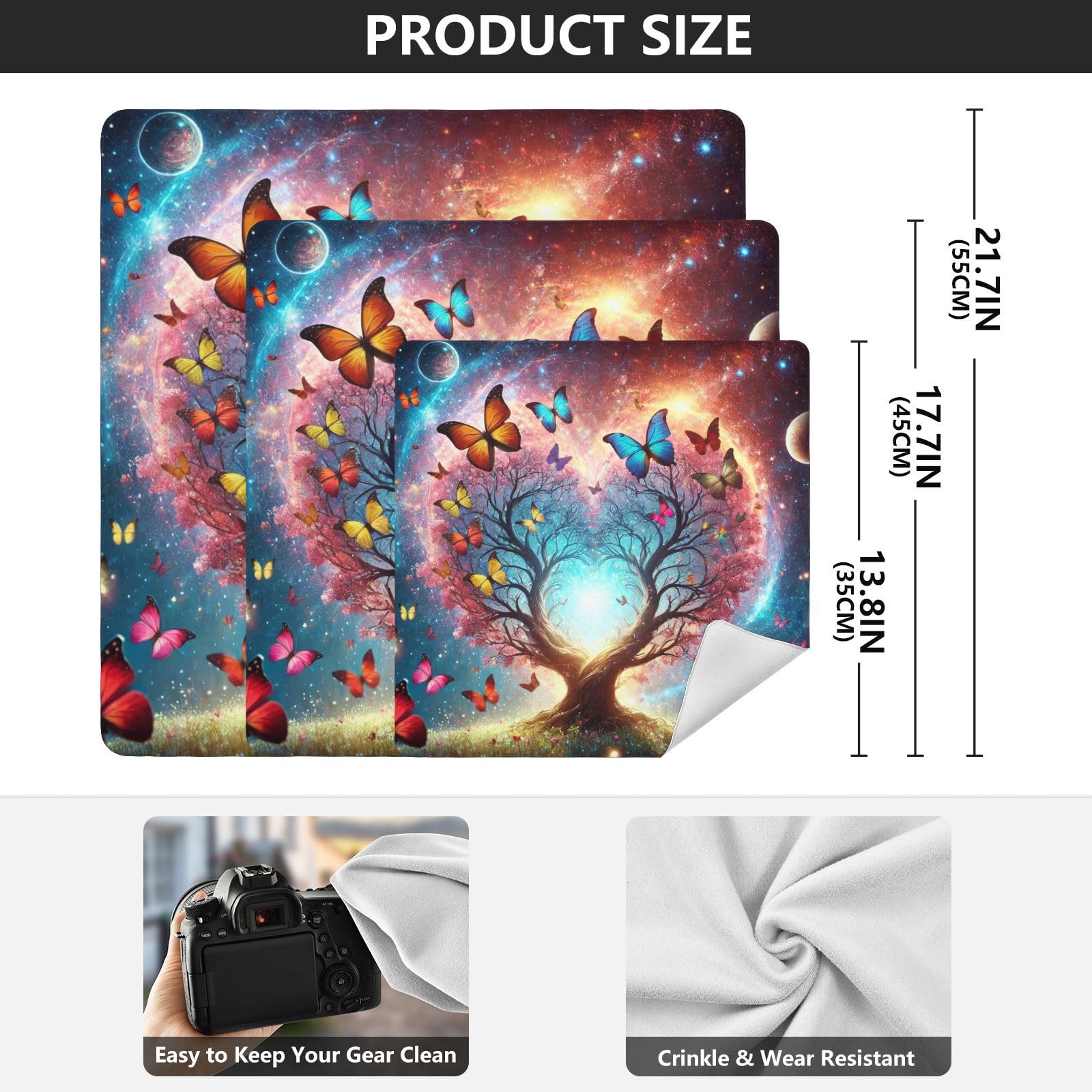 Joko Ivery Soul Butterfly Tree Blue Camera Lens Wrap 21.7