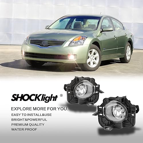 Miniatura 4 de Faros antiniebla compatibles con Nissan Altima 4DR Sedan 2007-2009 con arnés de cableado e interruptor