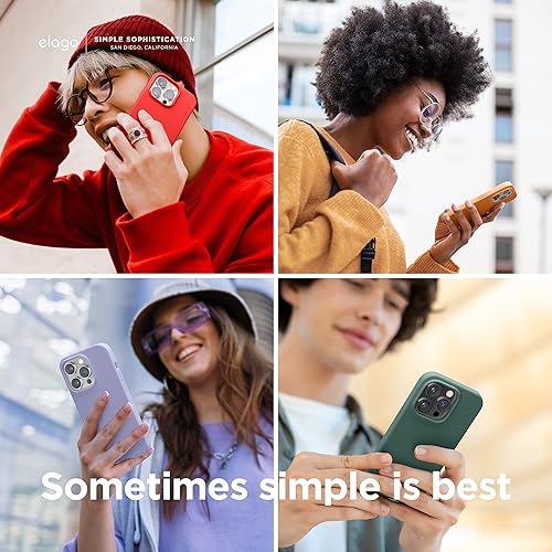 Miniatura 3 de elago Compatible con iPhone 14 Pro Max, funda de silicona líquida, funda protectora de cuerpo completo, a prueba de golpes, funda delgada para