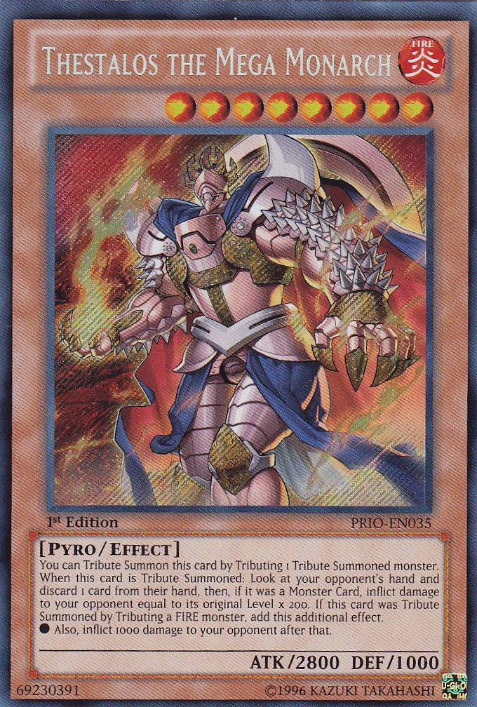 Yu-Gi-Oh! - Thestalos The Mega Monarch (PRIO-EN035) - Primal Origin - 1st Edition - Secret Rare