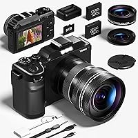Yatao 5K 64MP WiFi Digital Camera Dual Front Rear Cameras 64GB Card Vlogging Kit for Beginners YouTube