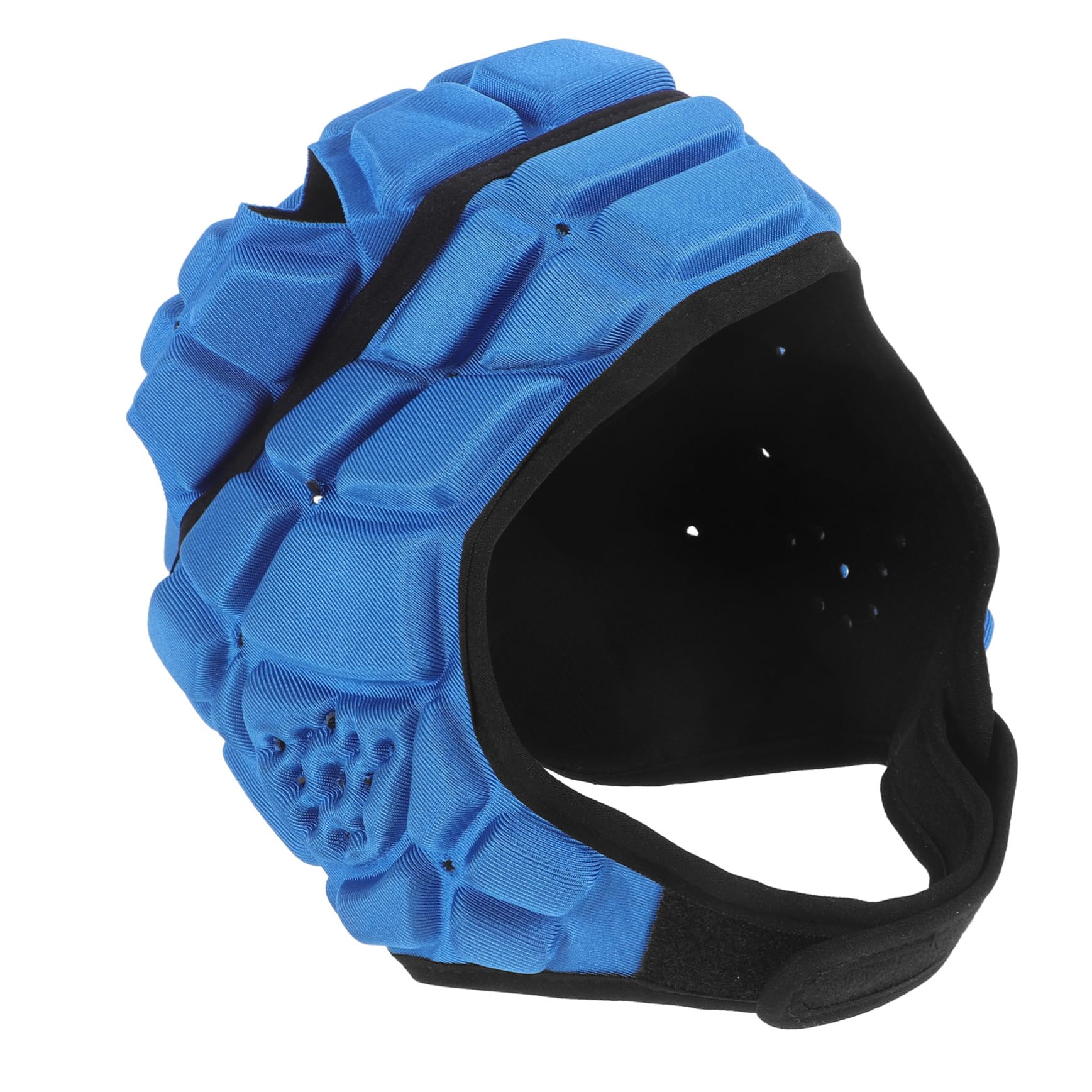 BESPORTBLE copricapo da wrestling guardia protettivo casco da atleta imbottito casco caschetto rugby protezione per la testa da rugby protezione per la testa regolabile spugna Blue