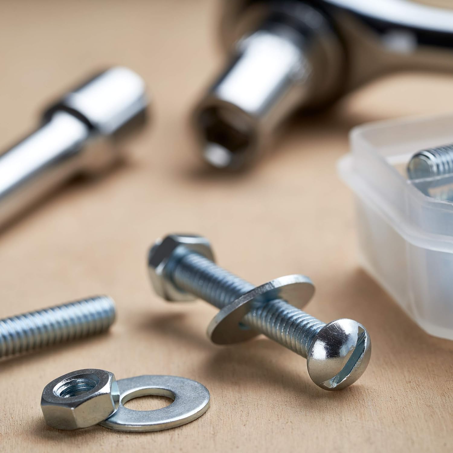 Bolts, Nuts, and Washer Assortment Kit, 108 Pieces
