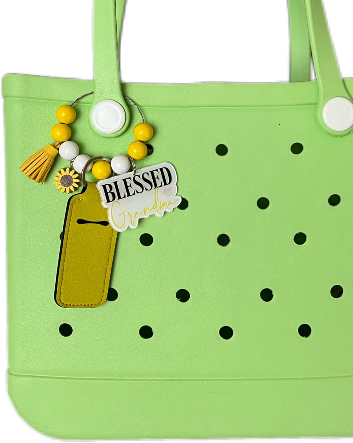 Grandma Nana Mimi Beaded Tassel Bag Charm Tag & Lip Balm Holder,Accessories for Bogg Bag,Totes & Backpacks
