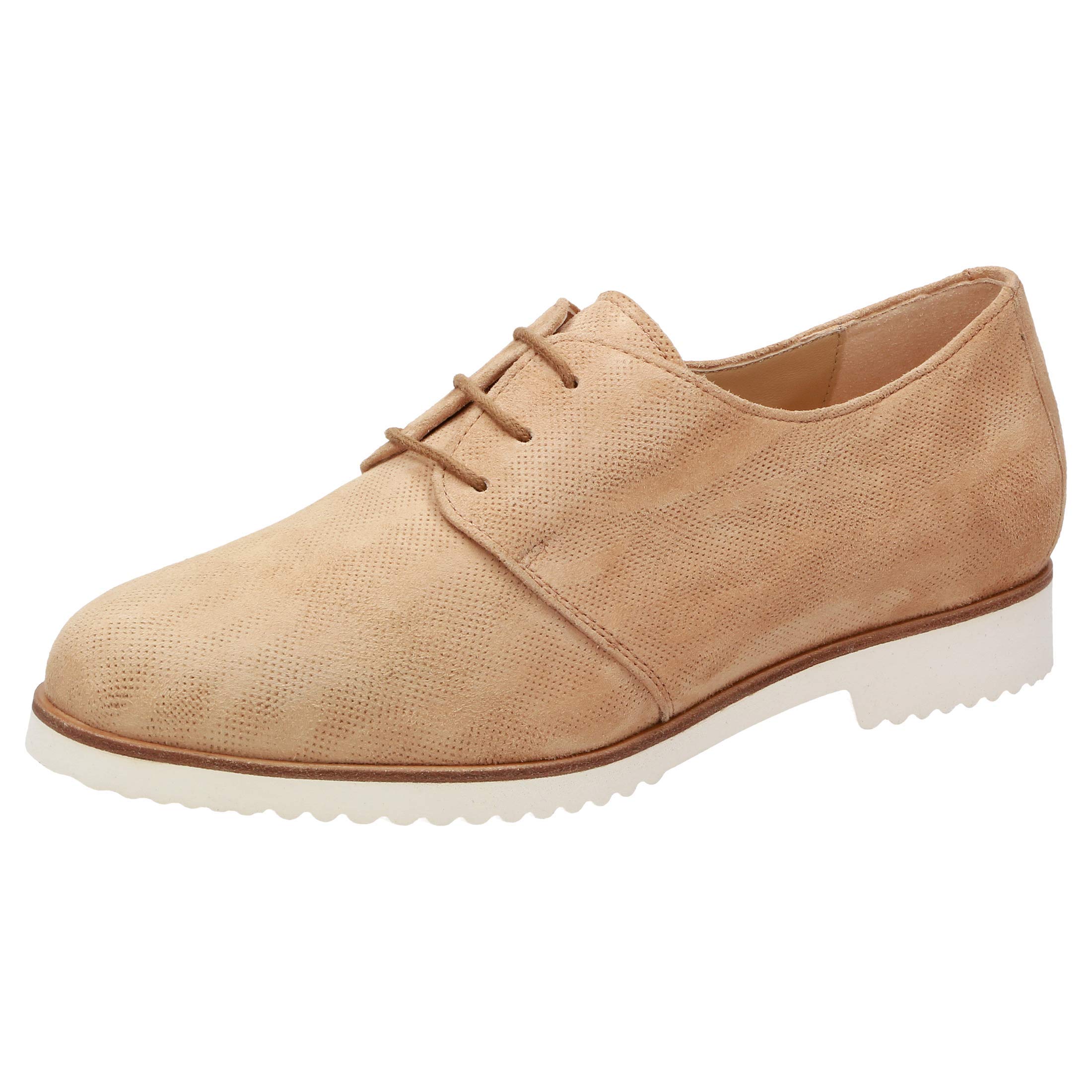 Sioux Women's Meredith Wheeled Heel Shoe, Cognac, 12
