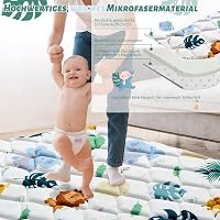 YBIKE Összehajtható Játszószőnyeg 180x150cm Csúszásmentes Puha Baba Crawling Mat 3