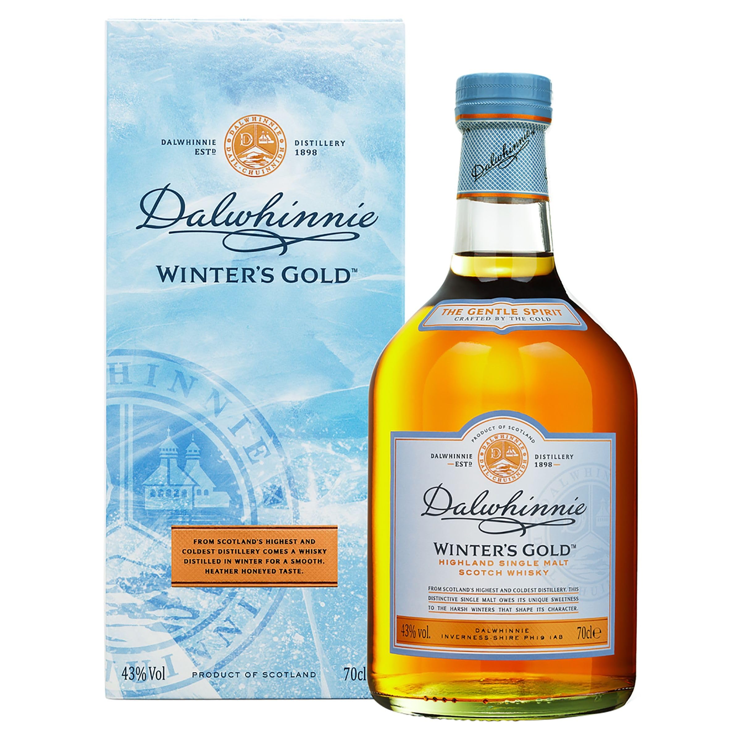 Dalwhinnie Winter's Gold Whisky Single Malt 43% 70cl sous étui
