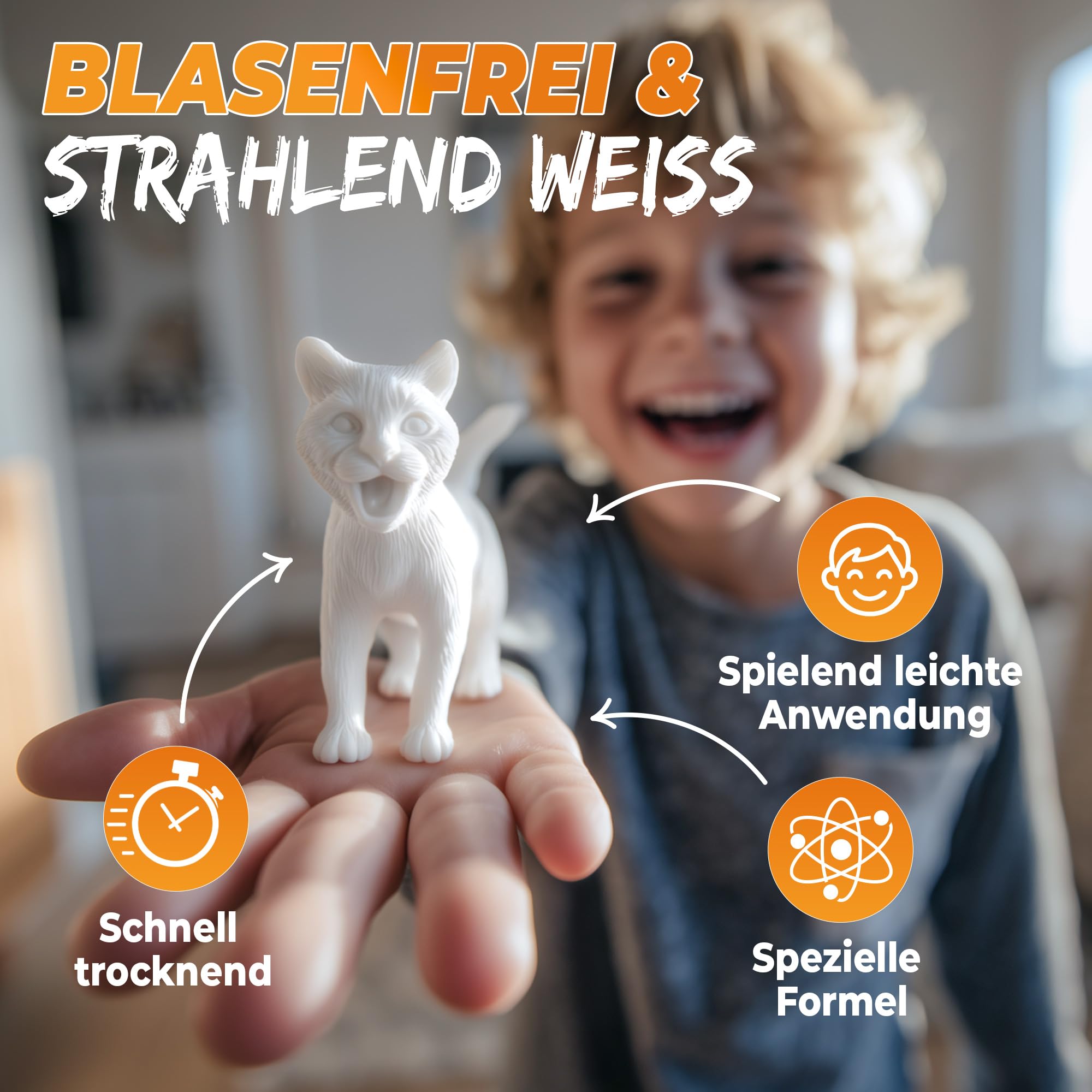 Gießpulver Extra weiß, Premium Alabastergips mit extra hohem Weißgrad – Feine Gießmasse zum gießen in Silikonformen für Kunsthandwerk, Basteln Reliefs Profi Qualität. (9000, Gramm)