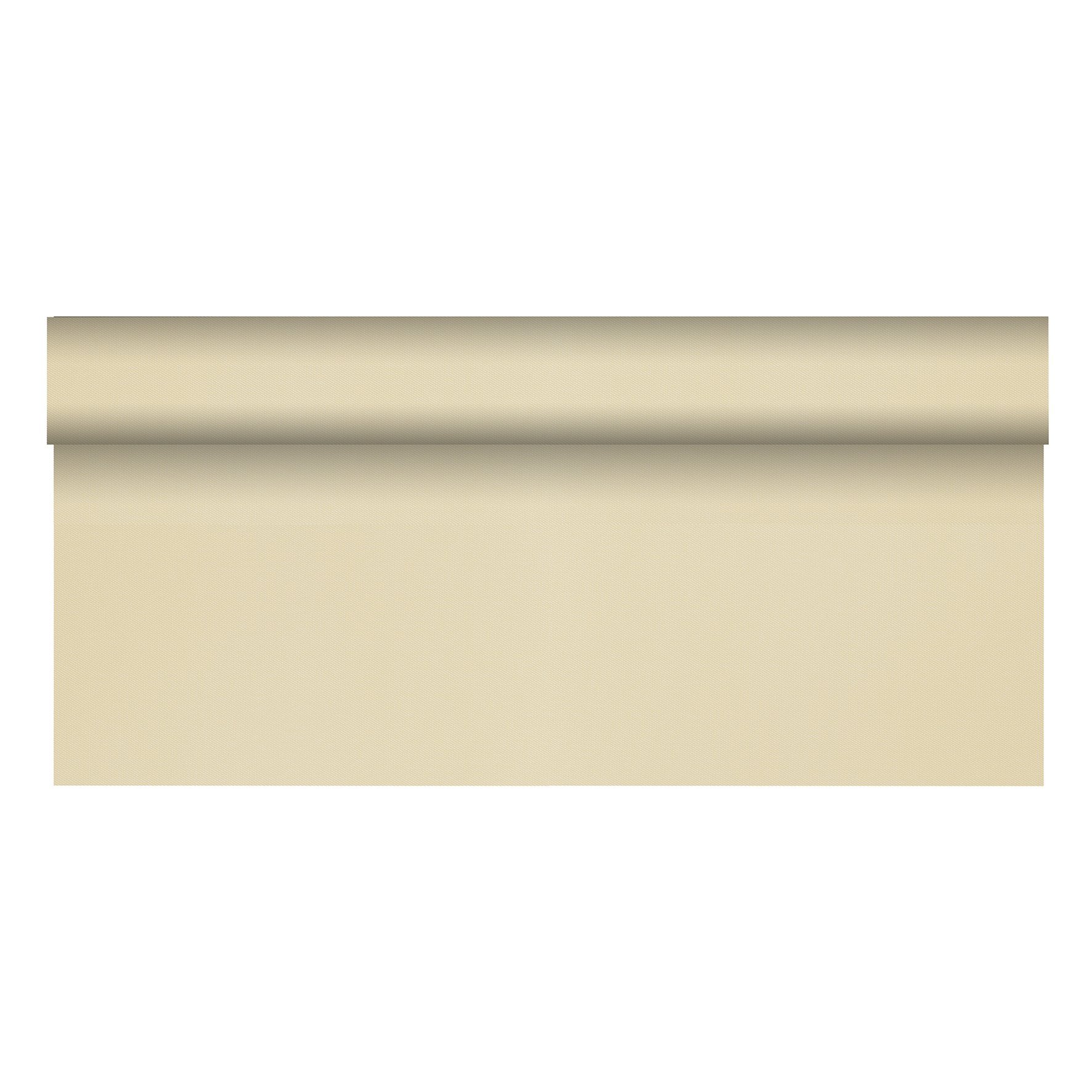 Papstar #84936 Tablecloth Fabric-Like Fleece "Soft Selection Plus" 25 m x 1.18 m Champagne on Roll