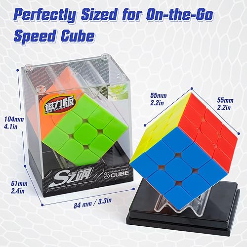 D-FantiX Cubo magnético de velocidad 3x3x3 y cubo de espejo Shengshou
