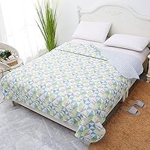 JEMA Multi-Cover Quilted Blanket, Bed Cover, Sofa Cover, Kotatsu Inner Cover, Washable, Reversible, All Seasons, Approx. 74.8 x 94.5 inches (190 x 240 cm), Plaid Green