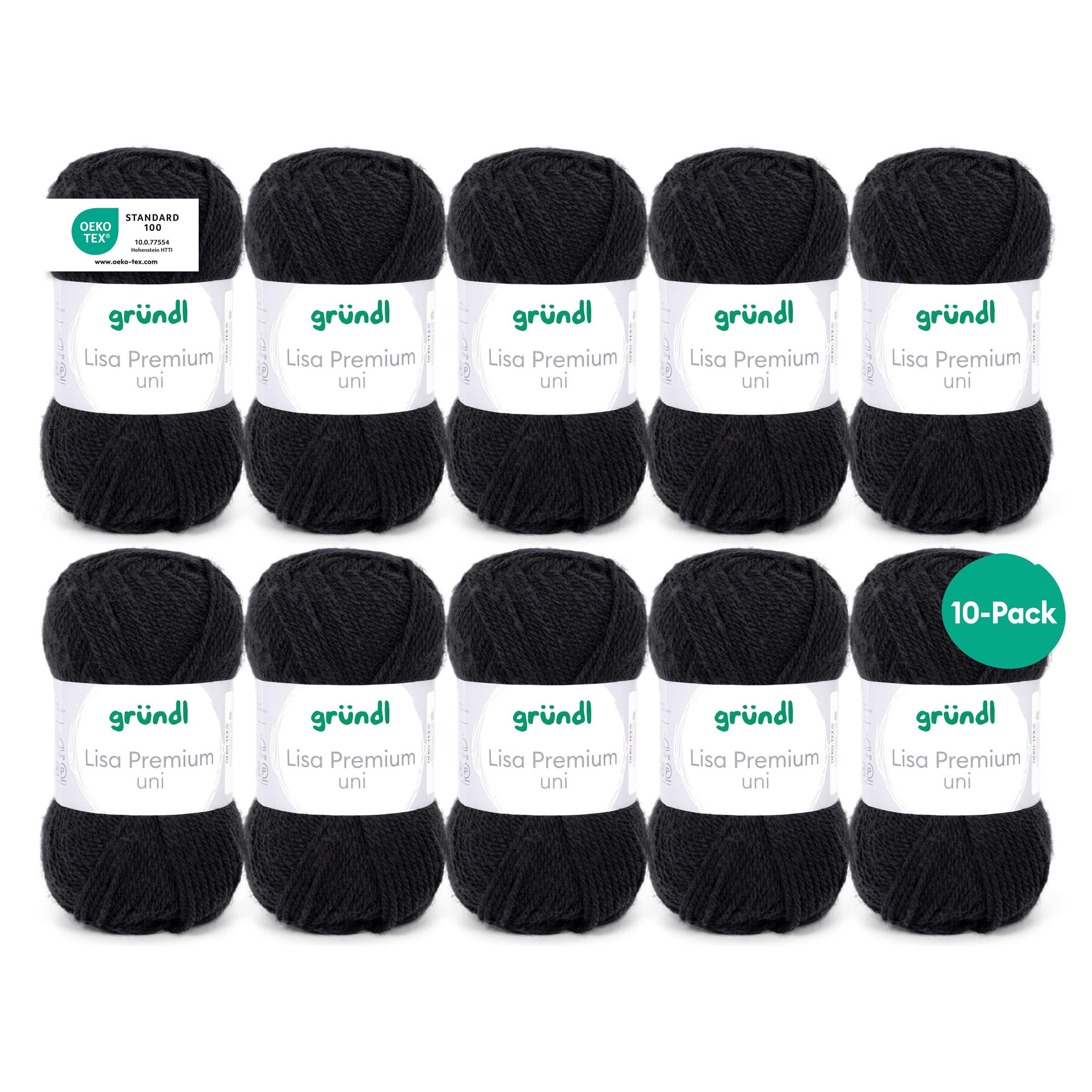 120 Black Grundl Lisa Premium Uni 50G - 26 -Pack Of 10
