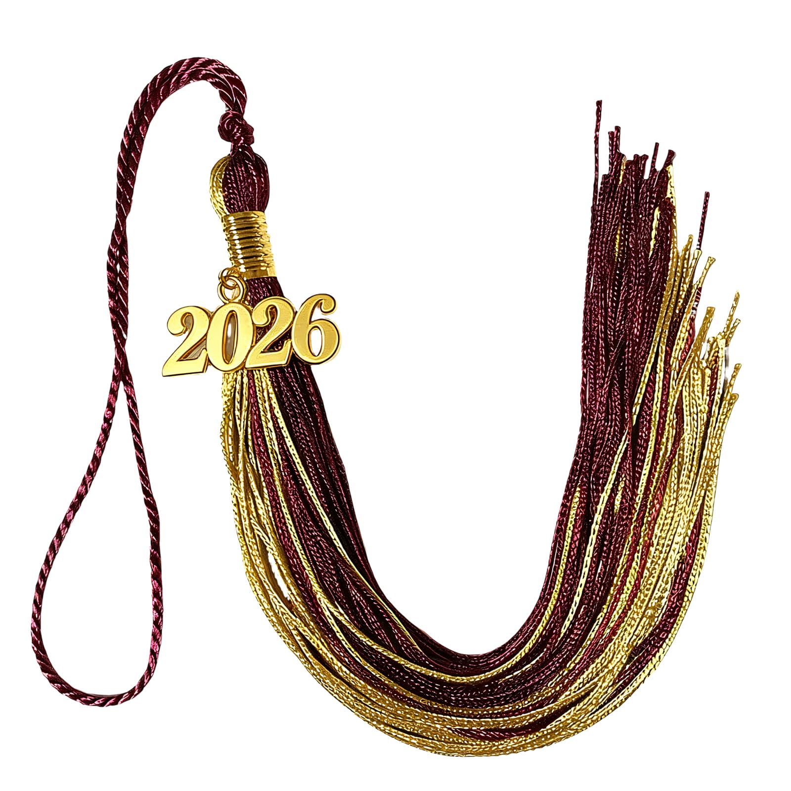 alloneslife Graduation Tassels 2026 Year Identifier Easy Installation for Cap and Craft Projects Polyester Cap Tassels