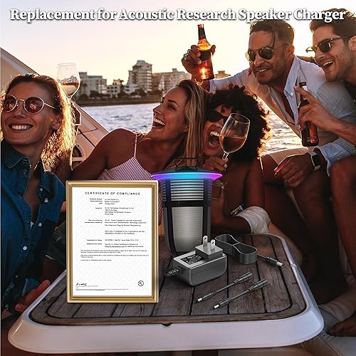 Miniatura 4 de Cargador de 14 V para investigación acústica AWSF100 AWSF100BK BLJ15W140100PI-U Altavoz inalámbrico portátil Cable de alimentación Adaptador de CA