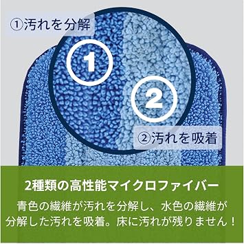 Bona Mop Replacement Cloth Pad Microfiber Mop Floor Mop for Flooring Mop High Absorption Pads