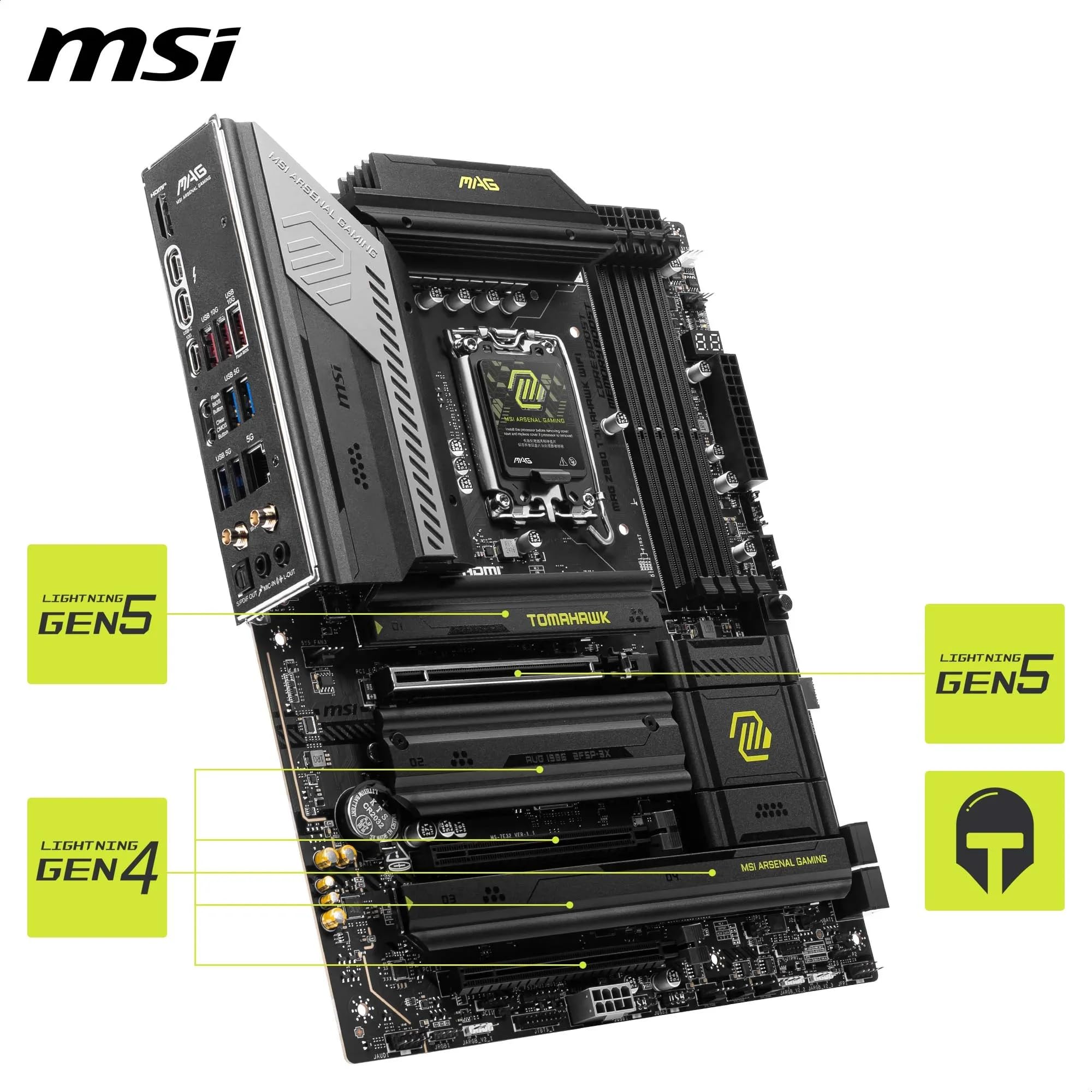 MAG Z890 TOMAHAWK WIFI Motherboard, ATX - Supports Intel Core