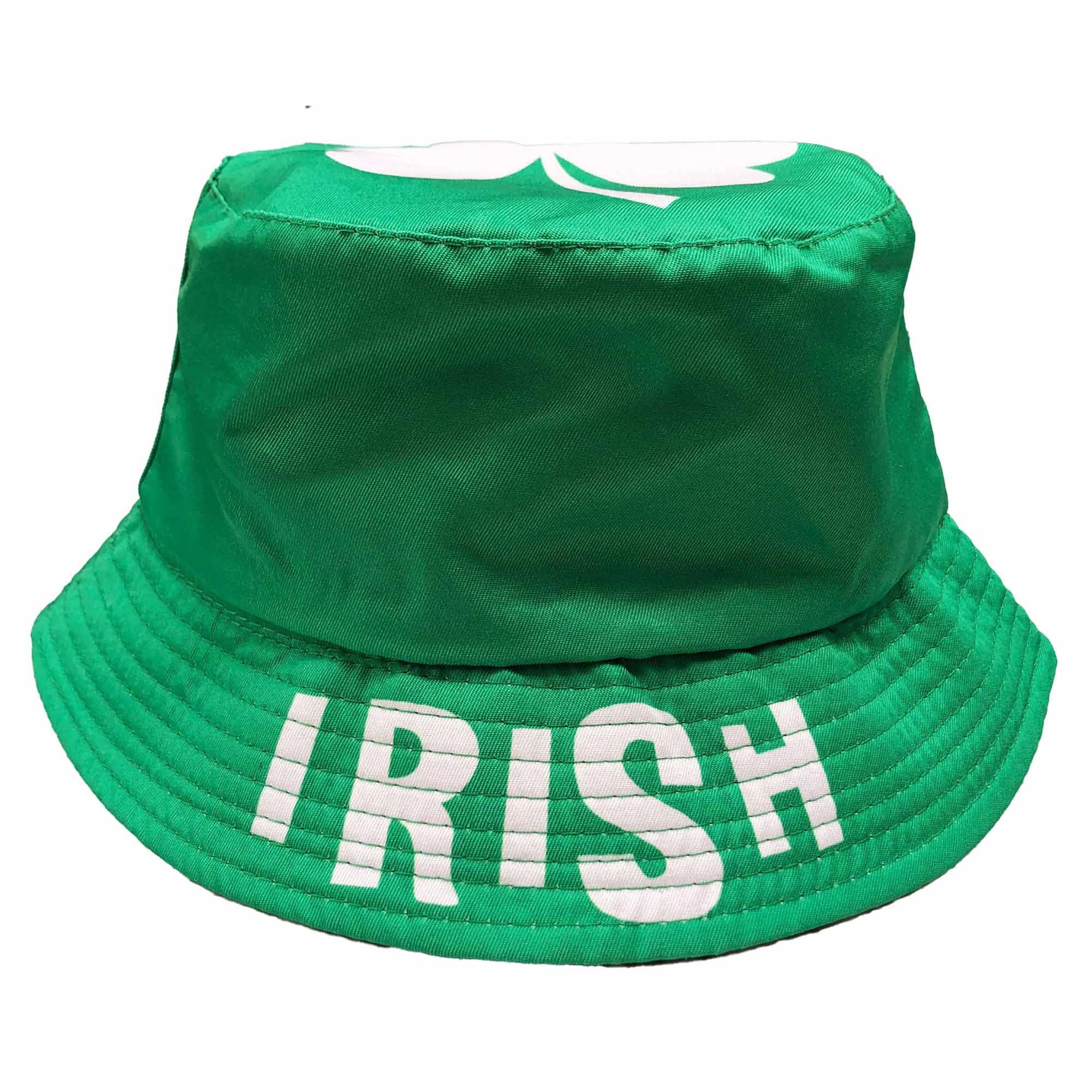 Gifts 4 All Men's Multicolor Ireland Shamrock Bucket Hat, Ireland St Patricks Day Hat, Ireland Fans Bucket Hat, Irish Sun Hat