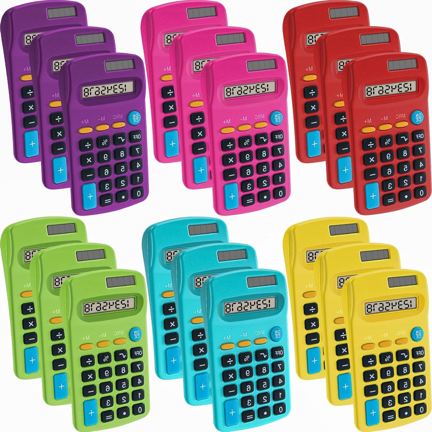 18 Pieces Pocket Calculator