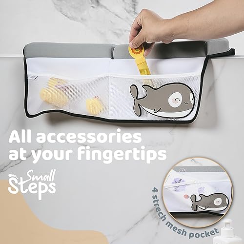 Miniatura 6 de Small Steps Juego de rodilleras y coderas de baño, almohadilla para rodillas de baño, rodillera para bañar bebés, almohadilla de rodillas para bañar