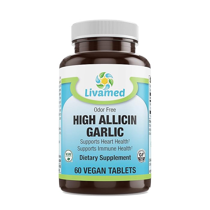 Buy High Allicin Garlic Supplement Antioxidant Rich, Supports Immune