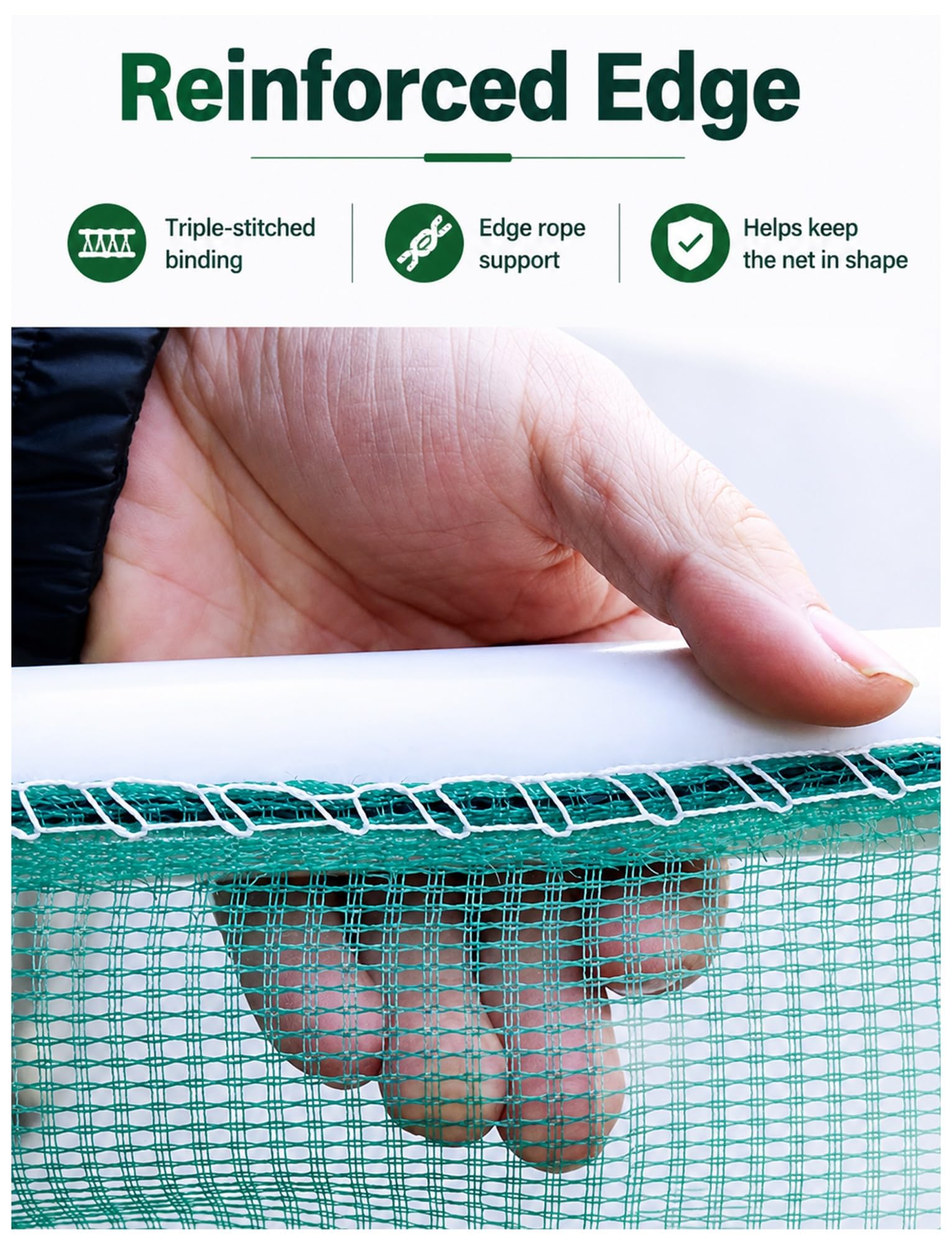 Fischhälter Netz 3 mm mit PVC-Rahmen und großen Schwimmern