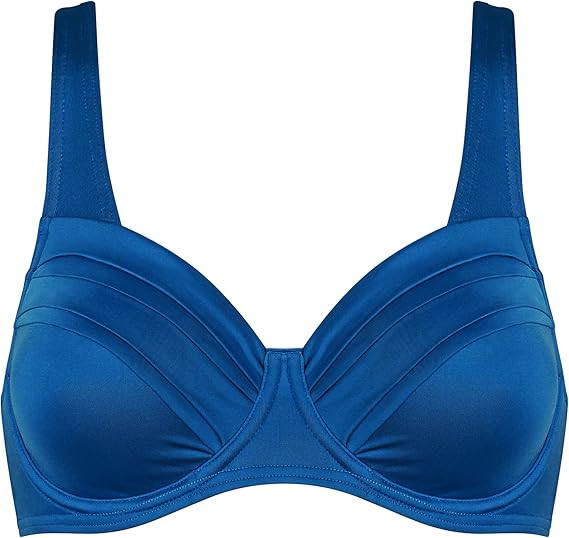 Triumph Women's Solid Splashes W Bikini Top, Blue (Lagoon Blue 6915), (Size 42D) Amazon.co.uk