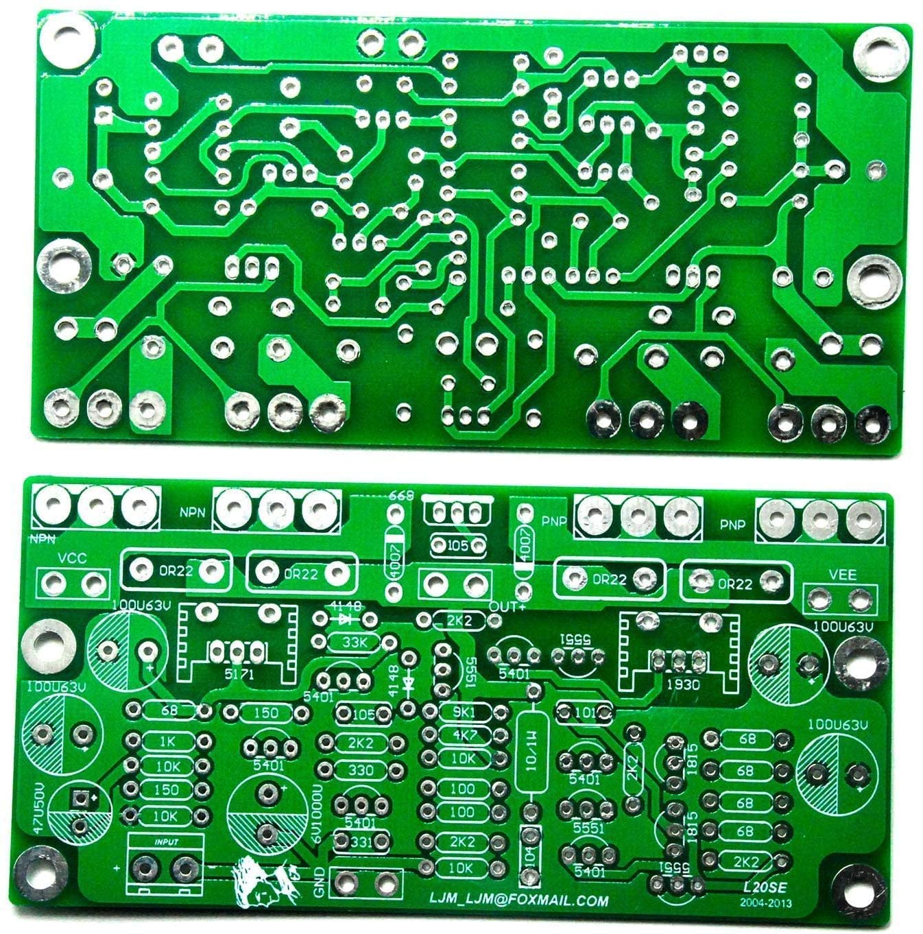 Amazon.co.jp: L20 SE 2SA1943 2SC5200 デュアルチャンネル 350W +