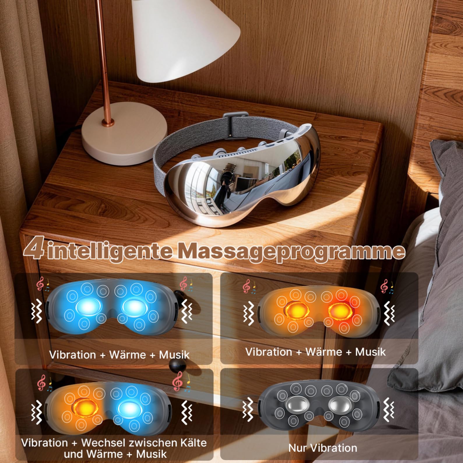 Augenmassagegerät mit Wärme und Kälte, Kompression Massage,Bluetooth Musik | Augenmassagegerät mit Wärme und Kälte, Kompression Massage,Bluetooth Musik