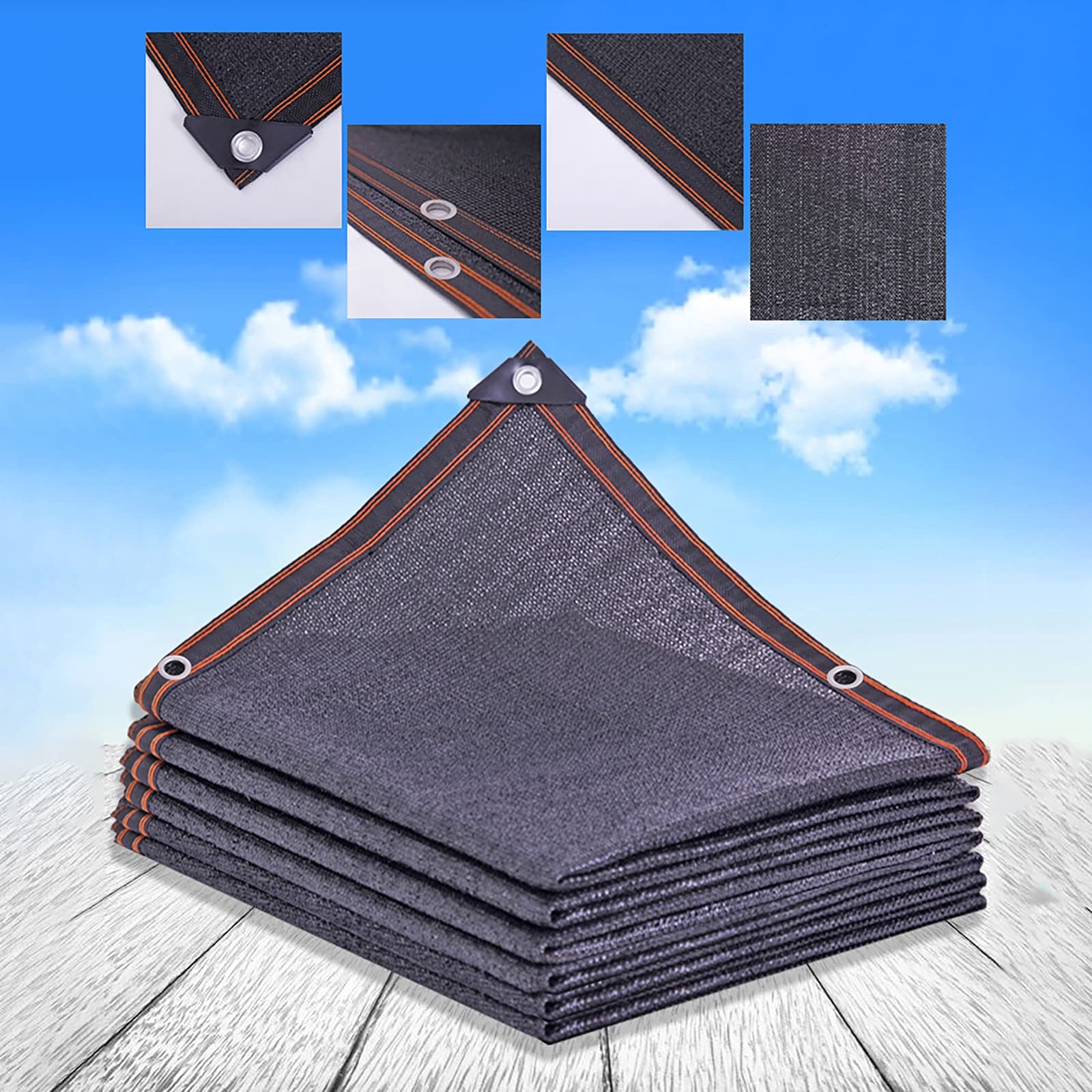 Copertura per giardino, 90% sole, vela, resistente ai raggi UV, per fiori da giardino, piante, balcone, serra, fienile, 6 x 9,5 m