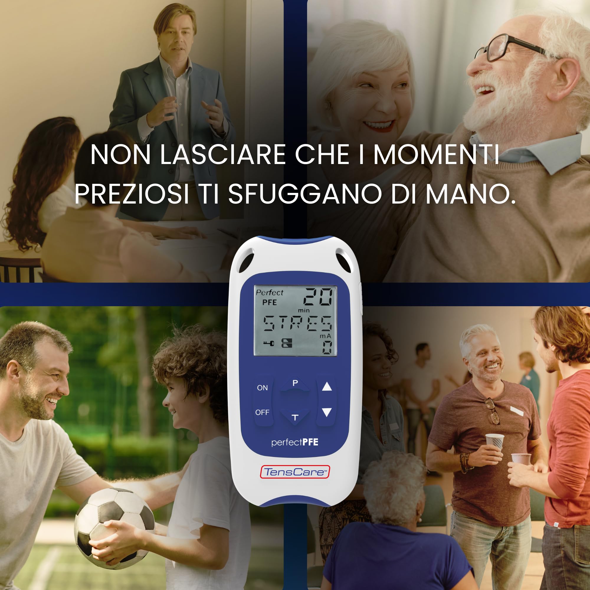 TensCare Perfect PFE Men–Per il Pavimento Pelvico Maschile-Contro l'incontinenza e la disfunzione erettile allenando e rinforzando i muscoli pelvici con la Tecnologia TENS e EMS Kegel