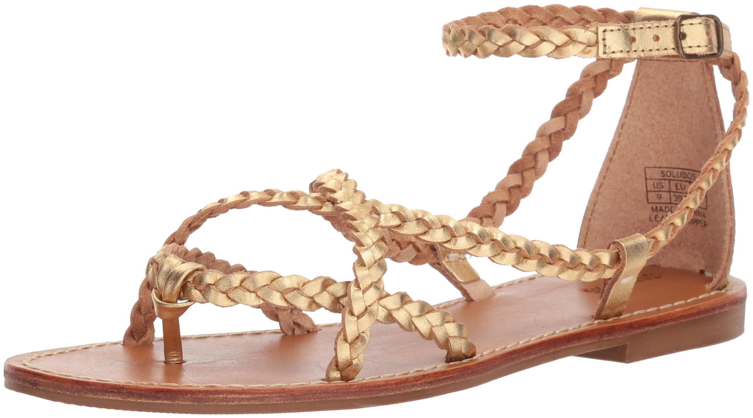 Soludos Womens Amalfi Braided Metallic Sandal Desertcart Senegal