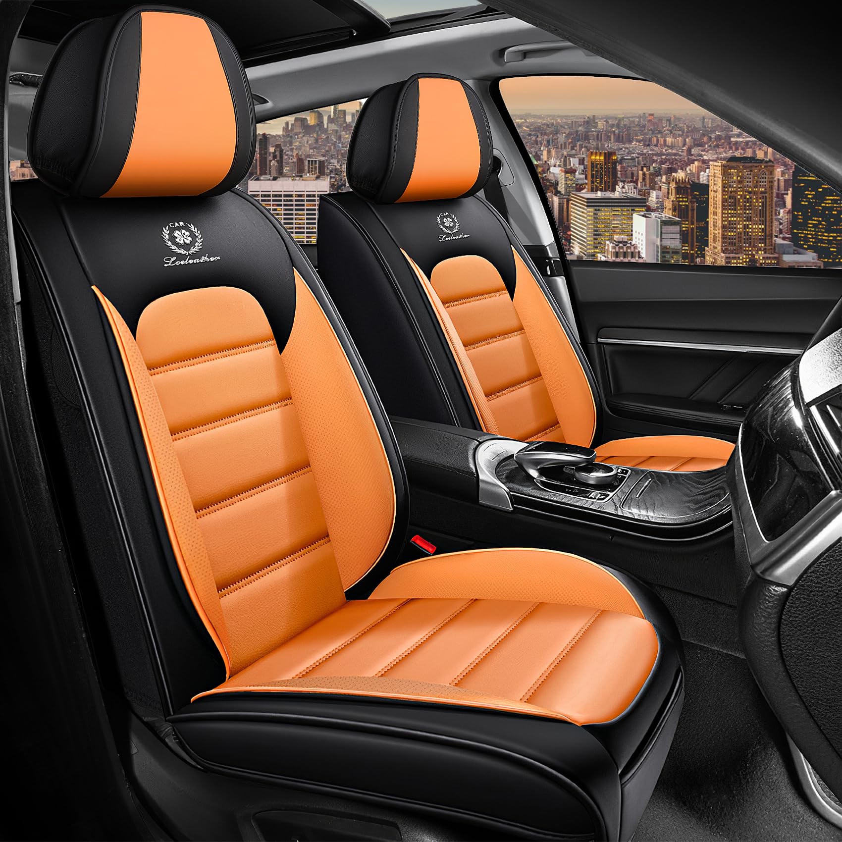 UEO ㅤ Seat Covers Fit for Subaru Forester 2014-2025 Waterproof Leather Seat Covers,Non-Slip Easy to Install Vehicle Cushions Cover,Seat Protectors