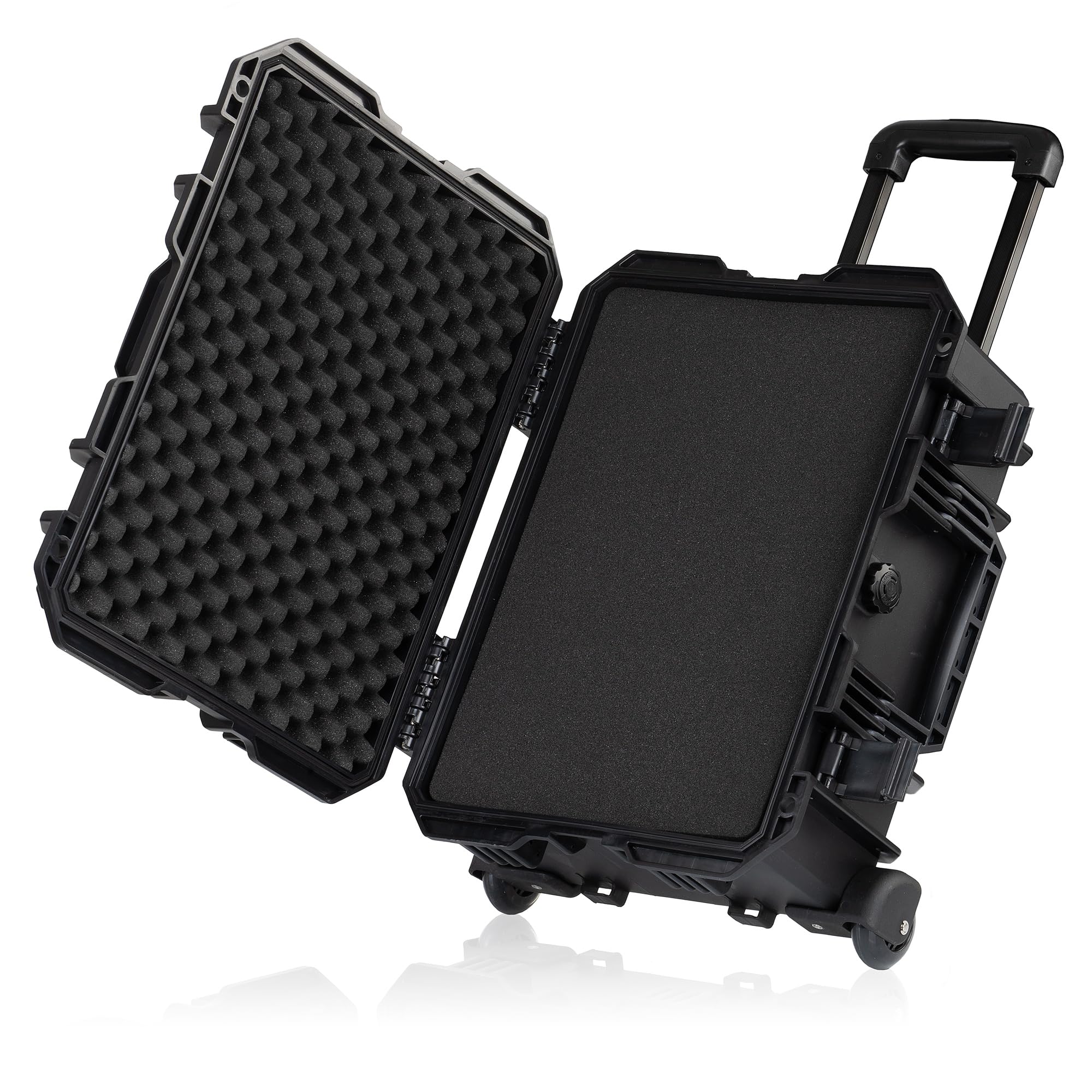 Zelsius Maletín de Transporte con Acolchado de Espuma | 18 L | Maletín para Cámaras con Ruedas, Protección Equipos | Maletín Rígido para Accesorios, Almacenamiento de Herramientas