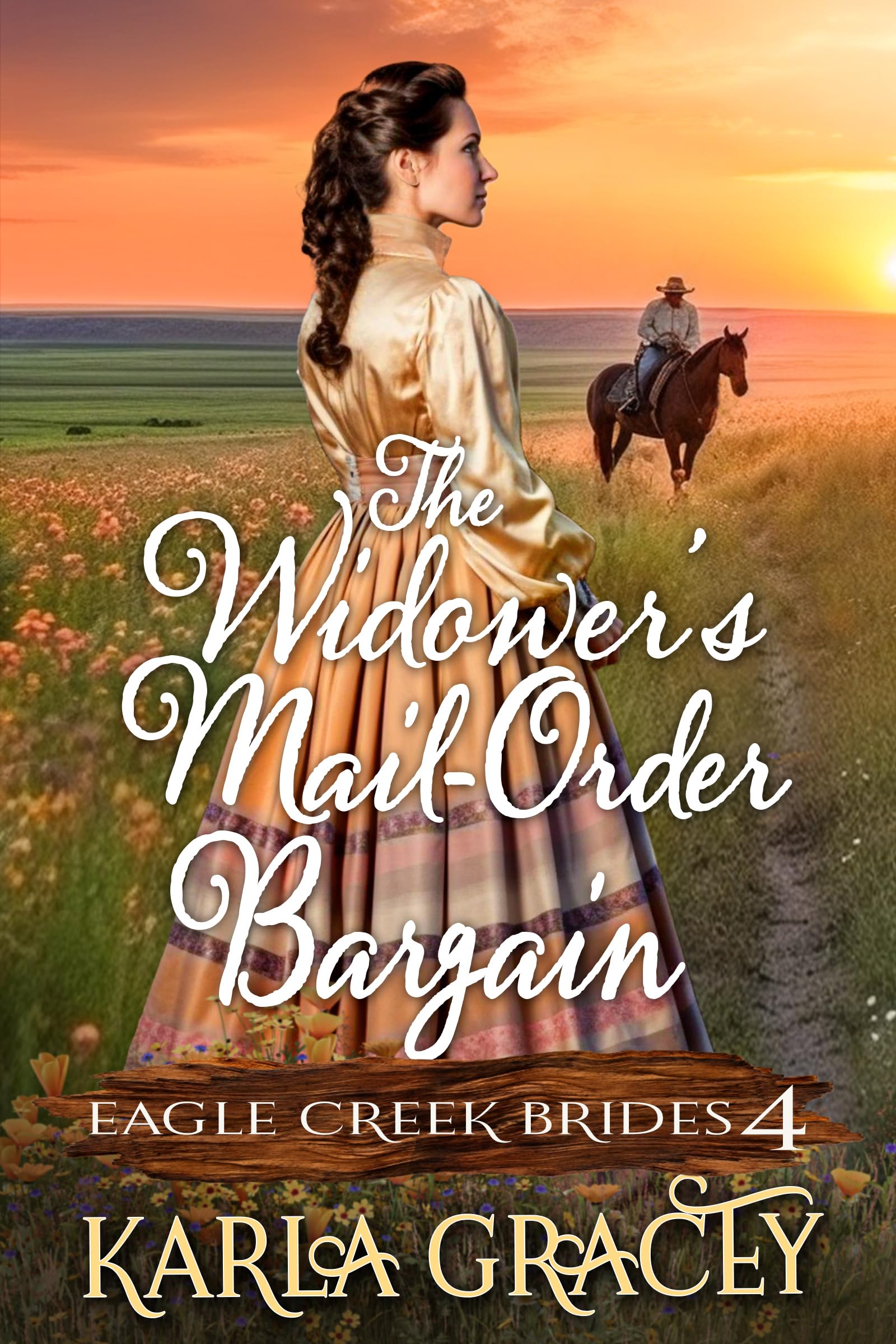 The Widower's Mail-Order Bargain: Inspirational Western Cowboy Romance (Eagle Creek Brides Book 4)