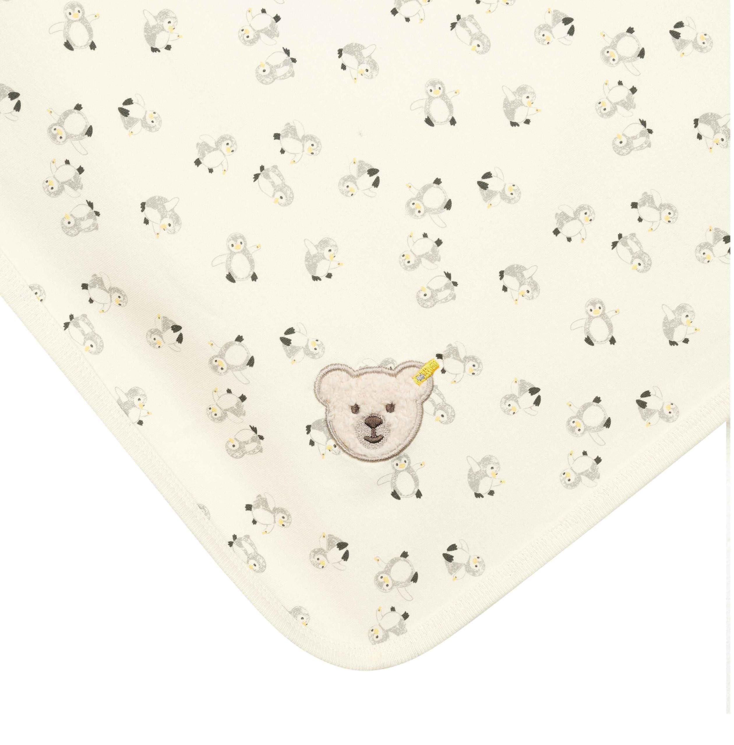 Steiff Coperta in Jersey Eggnog, Coperta per Neonati, Coperta Ideale per Culla, Morbida e Morbida, Lavabile in Lavatrice