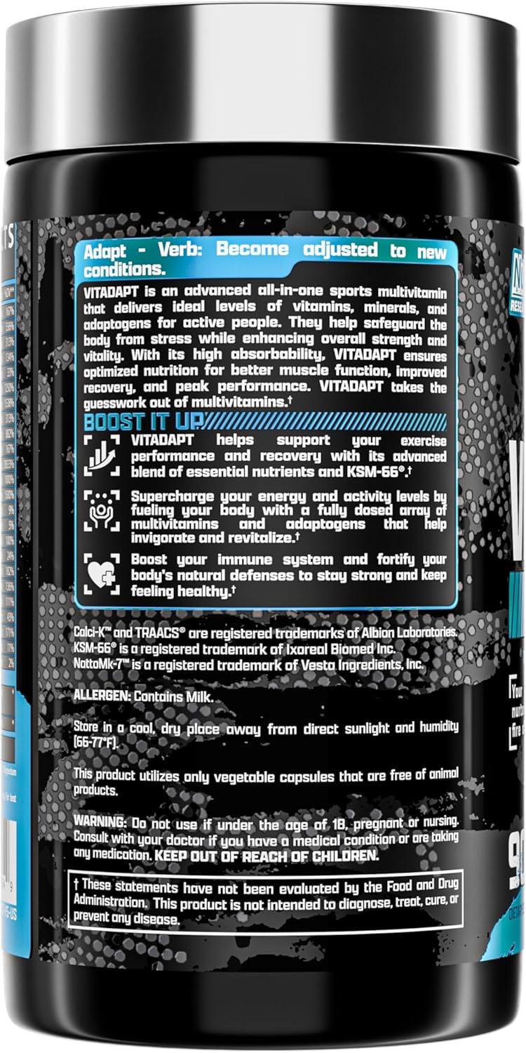 Nutrex Research Anabol Hardcore & Vitadapt Complete Sports Multivitamin with KSM-66 Ashwagandha - Image 5
