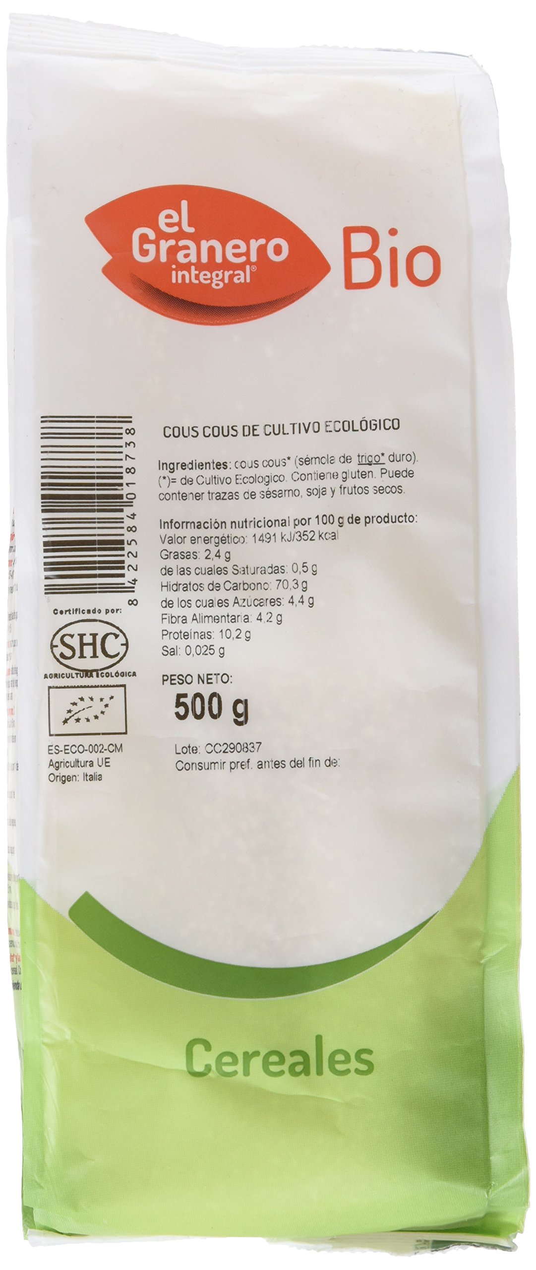 COUS COUS BIO BLANCO 500 gr