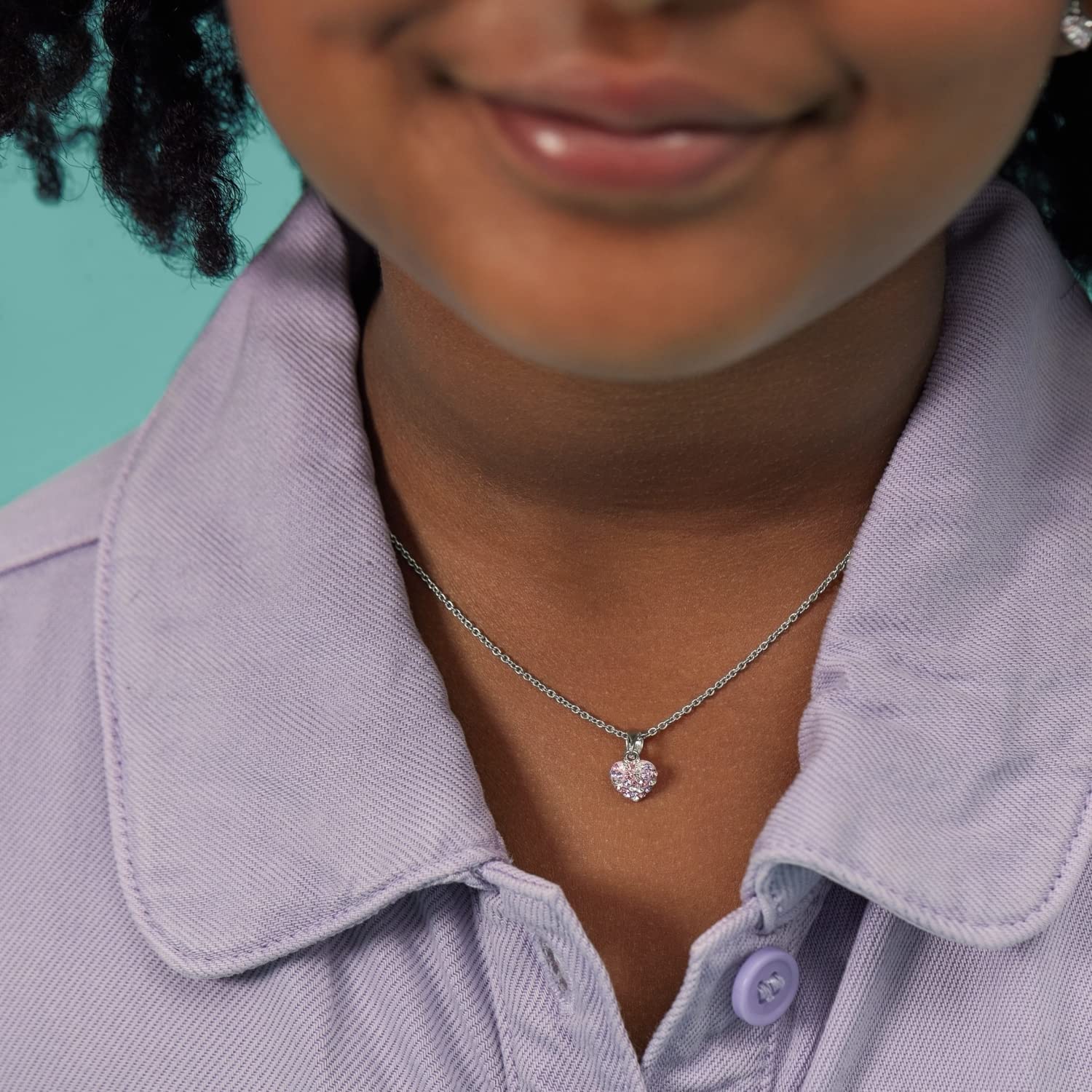 Prinzessin Lillifee Schmuck 925 Sterling Silber Mädchen Kinder Schmuck, mit Preciosa, Herz, Kommt in Schmuck Geschenk Box