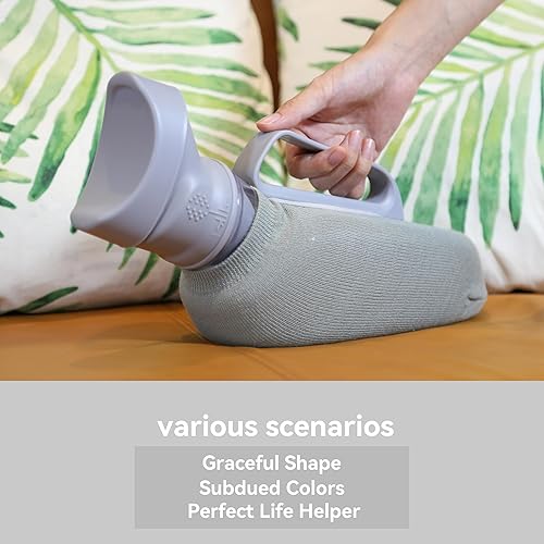 Miniatura 5 de Urinarios portátiles para mujer - Gran capacidad de 40 onzas  40.6 fl oz - Material TPE suave, suave y sin bordes, cubierta de tela cálida, producto